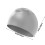 Swim Cap for Long Hair Elastic Silicone Gray 3