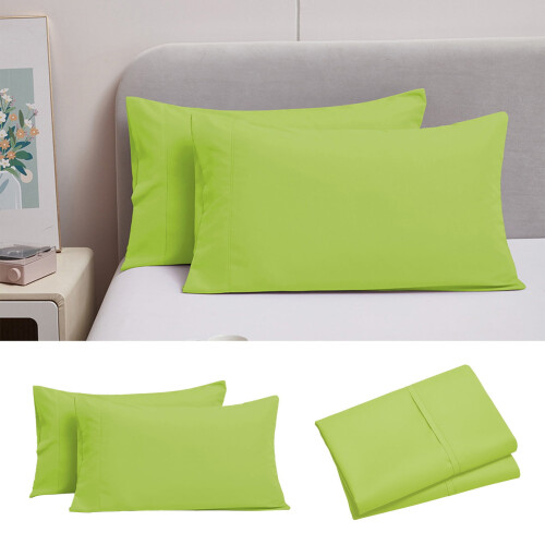 Queen Pillowcases Set Brushed Microfiber 2-Pack 1