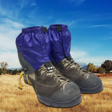 Adjustable Outdoor Waterproof Ankle Gaiters Blue Nylon
