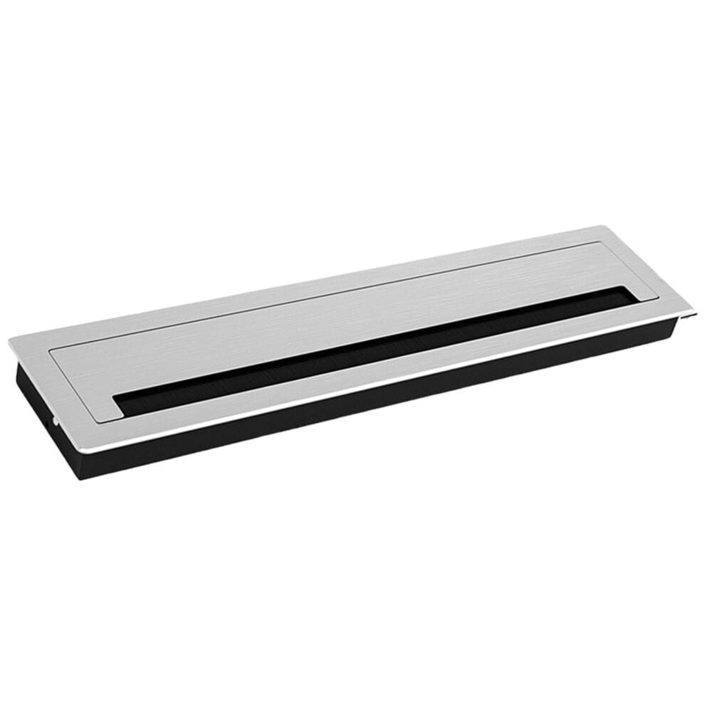 Rectangular Desk Cable Organizer With Grommet And Brush 962125442243