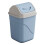 Swing Top Trash Can Blue Durable Plastic 12L 5