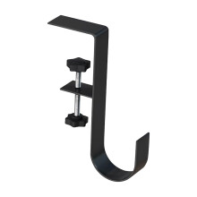 Fireplace Stocking Holder Black Adjustable Heavy Duty Hook