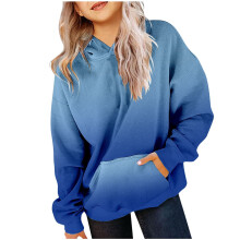 Hoodies for Teen Girls Preppy Oversized Gradient Sweatshirts
