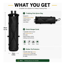 Trekking Pole Quiver Carry Bag for Folding Trekking Poles Hiking Cane Storage Bag Outdoor Trekking and Hiking Equipment