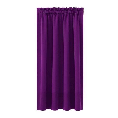 Blackout Kitchen Curtain Panel Purple 37.8x44.9 in