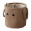 Cloth Laundry Basket Foldable Coffee Brown 10.24 in 2