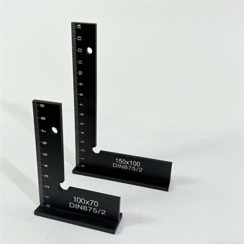 Woodworking 90 Degree Right Angle Square Ruler with Stand - Measuring Tool 100x70 1