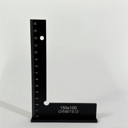 Woodworking 90 Degree Right Angle Square Ruler with Stand - Measuring Tool 100x70 2