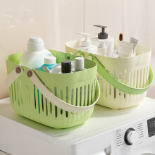 Bath Basket with Wet/Dry Separation & Ventilation – Easy-Clean Shower Caddy for Dorms, Colleges – Compatible with Standard Showers