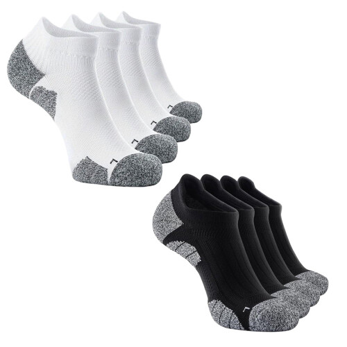 Ανδρικές κάλτσες συμπίεσης No Show με υποστήριξη καμάρας 8 ζευγάρια