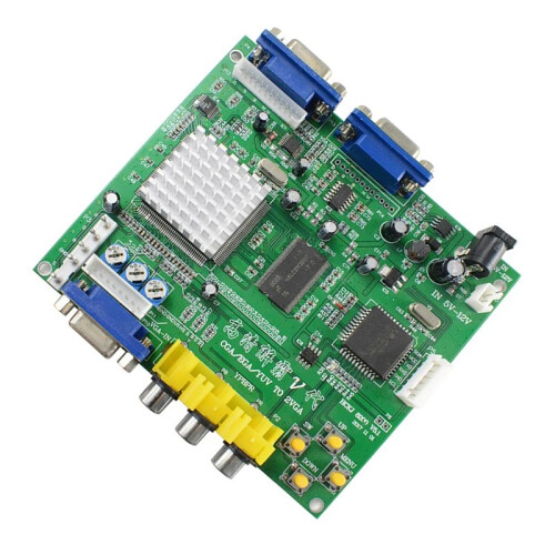 Arcade Game RGB/CGA/EGA/YUV to VGA HD Video Converter Board HD9800/GBS8200 Hot Green Board Video Decoding Device 2