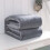 Purple Fleece Blanket Solid Color 70x100 cm 8