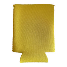 Funda isotérmica para latas de 355 ml (12 oz) de neopreno amarillo.