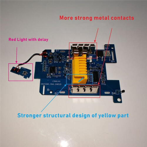BMS Protection Board for  BL1860B 18V Power Tools Replacement Parts Protection Board for  18650 1