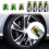 Car TPMS Valve Caps Stainless Steel 4PCS 2