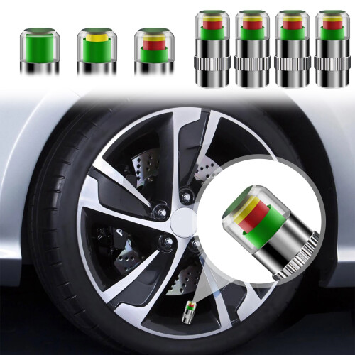 Καπάκια βαλβίδων TPMS αυτοκινήτου από ανοξείδωτο ατσάλι 4 τεμάχια 1
