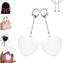 Bolsa carteira Love com luz de toque e chaveiro de coração