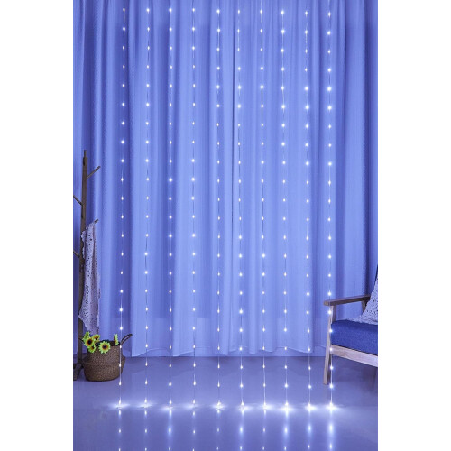 LED gardinlys PVC-tråd 8 tilstande vandtæt