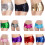 Metallic booty shorts voor dames met lage taille 6