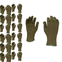 FB-C3700A/L grüne Wollhandschuhe mit Futter, Größe L, 12er-Packung