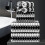 Set prosoape de baie alb-negru, 8 piese, 600 g/m² 1