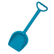 Kunststof sneeuwschep 13 inch blauw met D-vormige handgreep