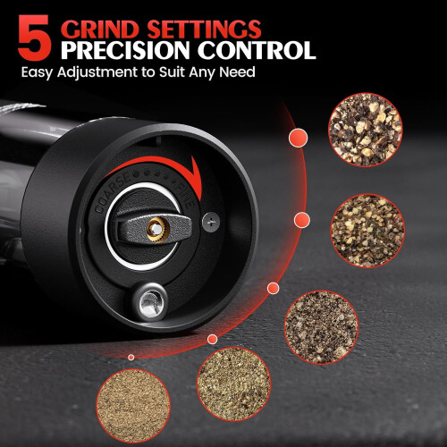 Salt and Pepper Grinder Auto Battery-Powered 1 Pack 1