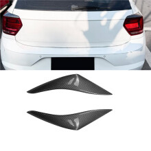 Car Taillight Eyebrow Cover Taillight Eyelid Trim Sticker for MK6 2018-2021 Carbon Fiber