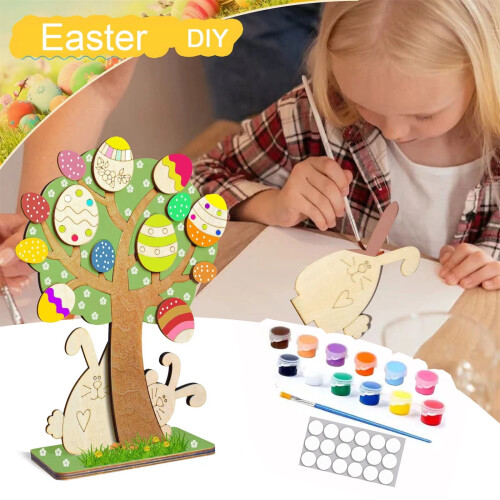 3D-träpåskäggsgranspysselkit