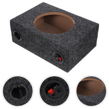 KALLORY 8-inch sealed car subwoofer enclosure wood plush