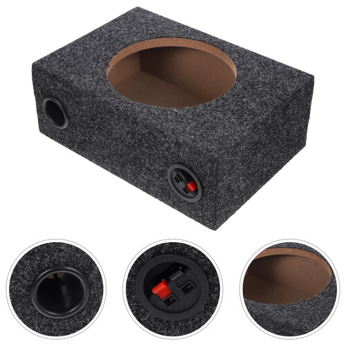 KALLORY Ξύλινο περίβλημα subwoofer αυτοκινήτου 8 ιντσών, σφραγισμένο, βελούδινο