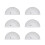 Clear Plastic Protractor 180 Degree 10 pcs 1