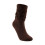 Men's Wool Thermal Socks Brown Medium High Tube One Size 3