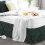 Φούστα με κρεβάτι king size Forest Green Cal 14 ιντσών με πιέτες 4