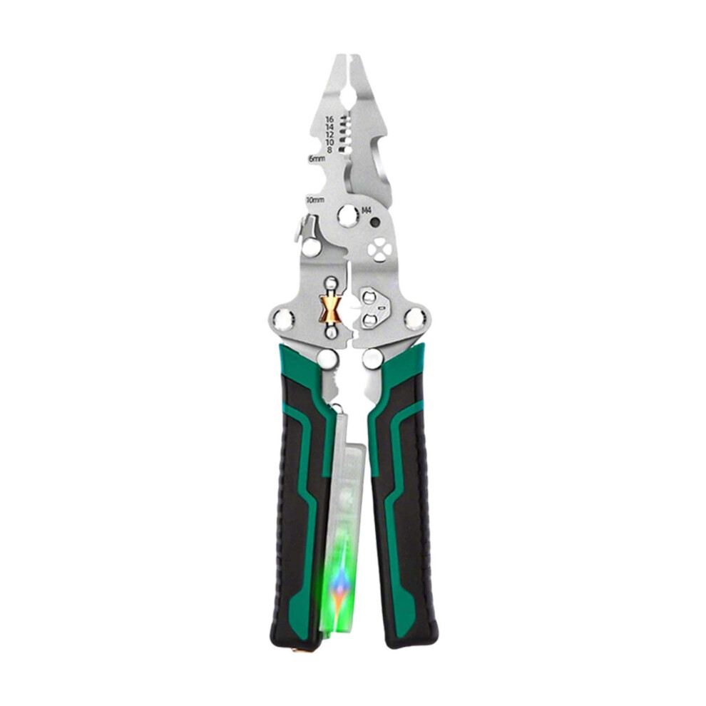 Wire Stripper With Voltage Tester 8-In-1 Electrician Pliers 962029460527