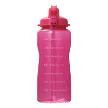 BPA-freie Wasserflasche mit Strohhalm, 2200 ml