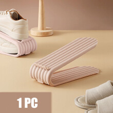 Shoe Rack Plastic Adjustable Compact 3-Tier