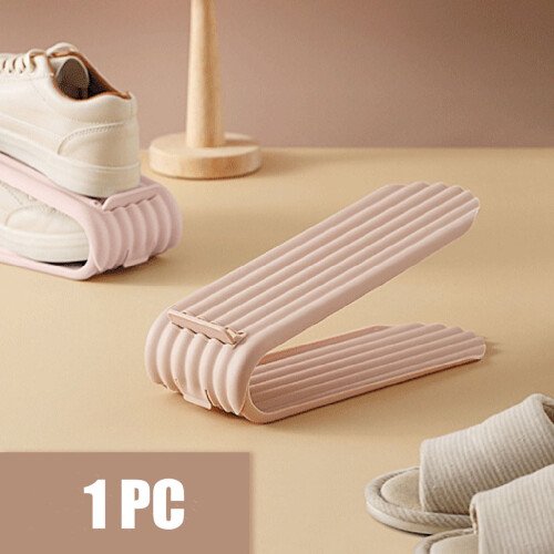 Shoe Rack Plastic Adjustable Compact 3-Tier