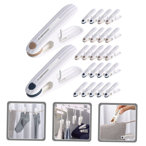 Supvox plastic quilt fixing clips assorted colors 24 pcs 2