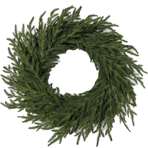 Künstlicher Norfolk-Kiefernkranz, grün, 50 cm