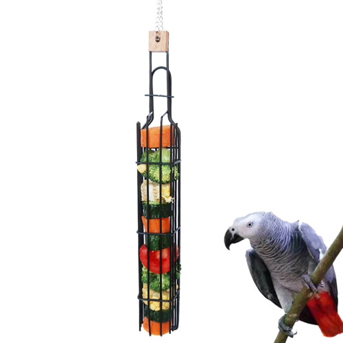 Metal multi-purpose hanging cage feeder for birds