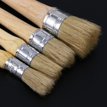 Natural Bristle Waxing Brush for Smooth Paint Finish on Chairs Tables Cabinets and Walls