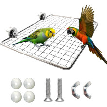 RUseeN bird perch platform stainless steel rectangle stand