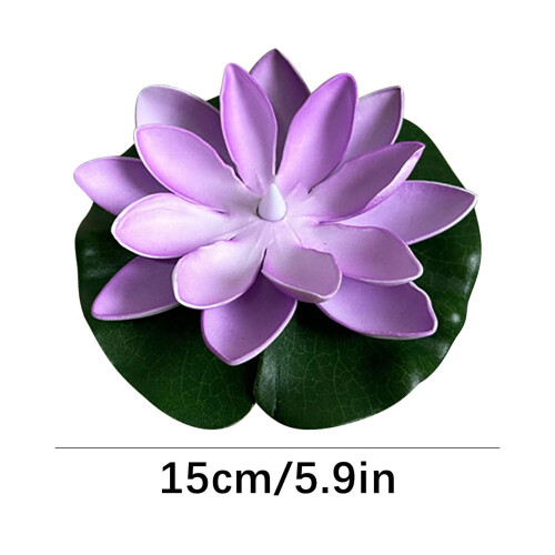 Flydende Lotus LED-lys Varm hvid 6 stk. 1