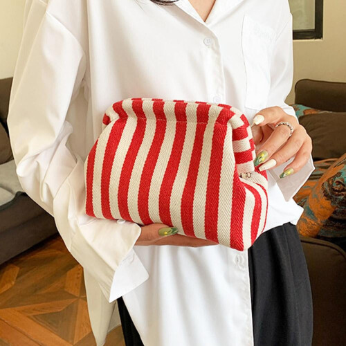 Bolsa de praia feminina em crochê trançado 1