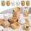 Mini Square Baking Cups Paper 50 Pcs 1