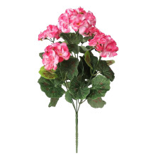 Sztuczny bukiet geranium, 14 cali, realistyczny plastik