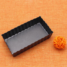 Moule à tarte en acier au carbone noir, 10 cm, fond amovible antiadhésif