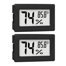 Thermomètre-hygromètre numérique Pedty (lot de 2)