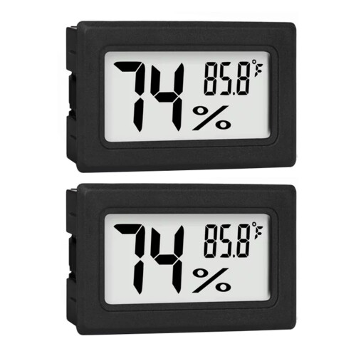 Pedty digitale thermometer hygrometer 2-pack